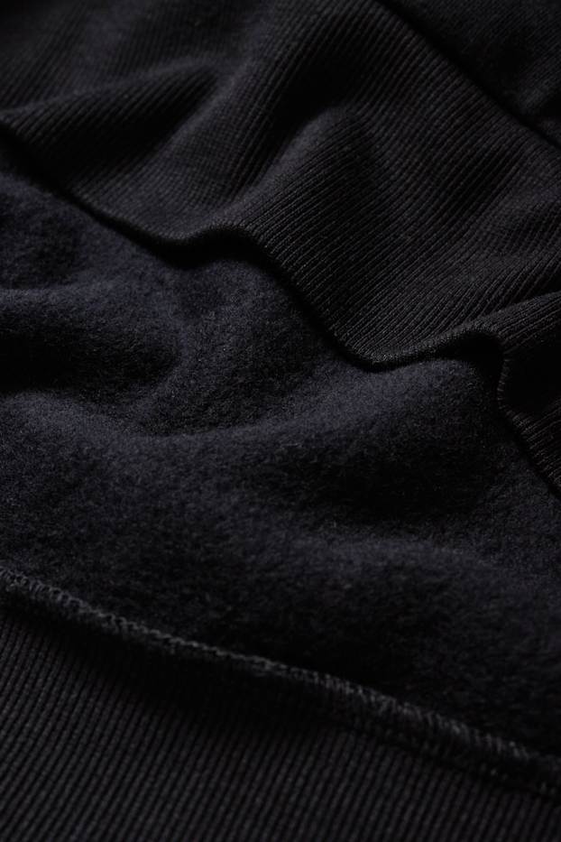 Mężczyźni - Bluza oversize z kapturem - czarny