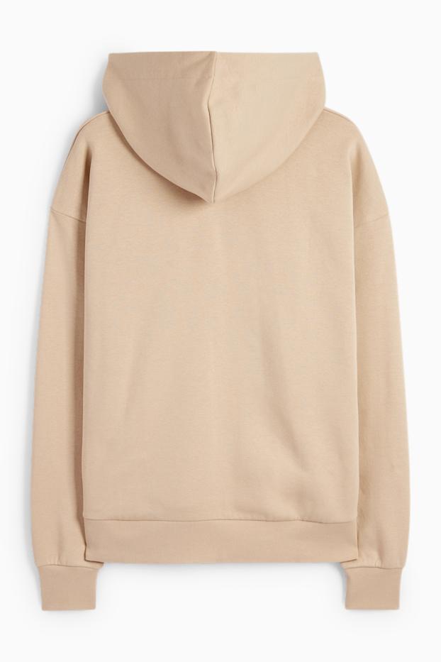 Men - Oversized hoodie - beige