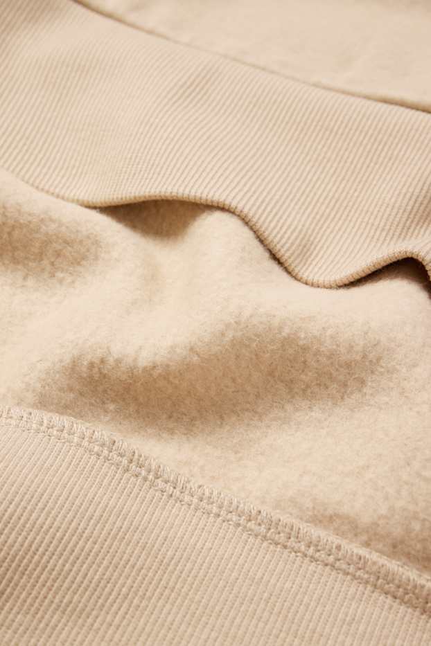 Men - Oversized hoodie - beige