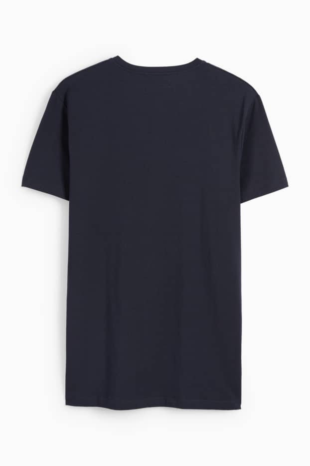 Men - T-shirt - slim fit - Flex - dark blue