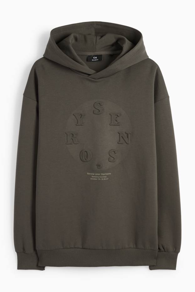 Heren - Hoodie - donkergrijs