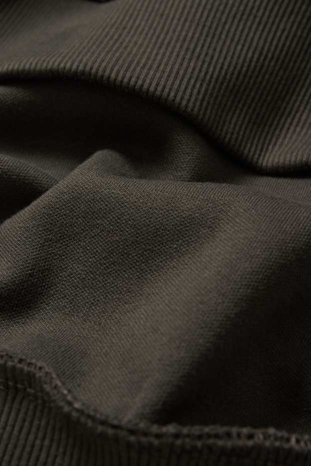 Heren - Hoodie - donkergrijs