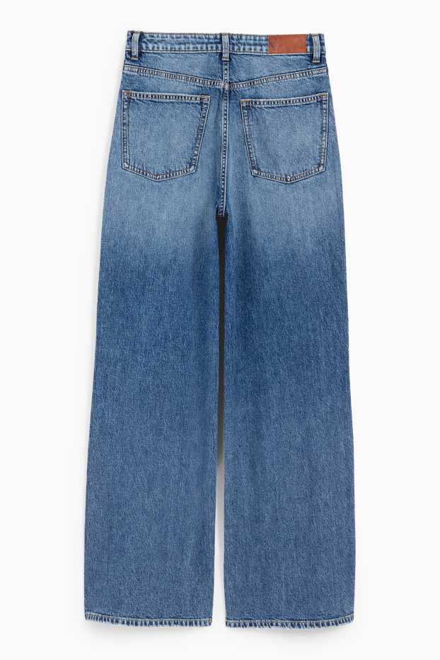 Dámské - Wide leg jeans - high waist - džíny - modré