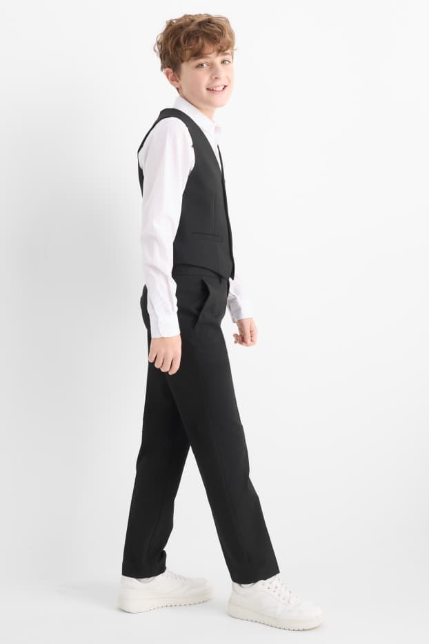 Bambini - Pantaloni coordinabili - stretch - LYCRA® - nero