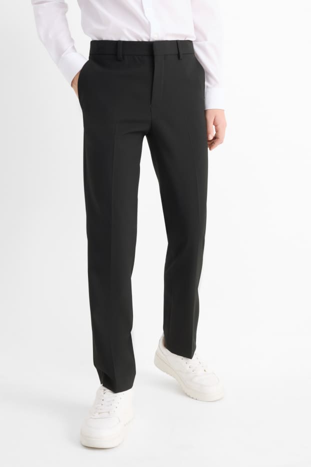 Bambini - Pantaloni coordinabili - stretch - LYCRA® - nero