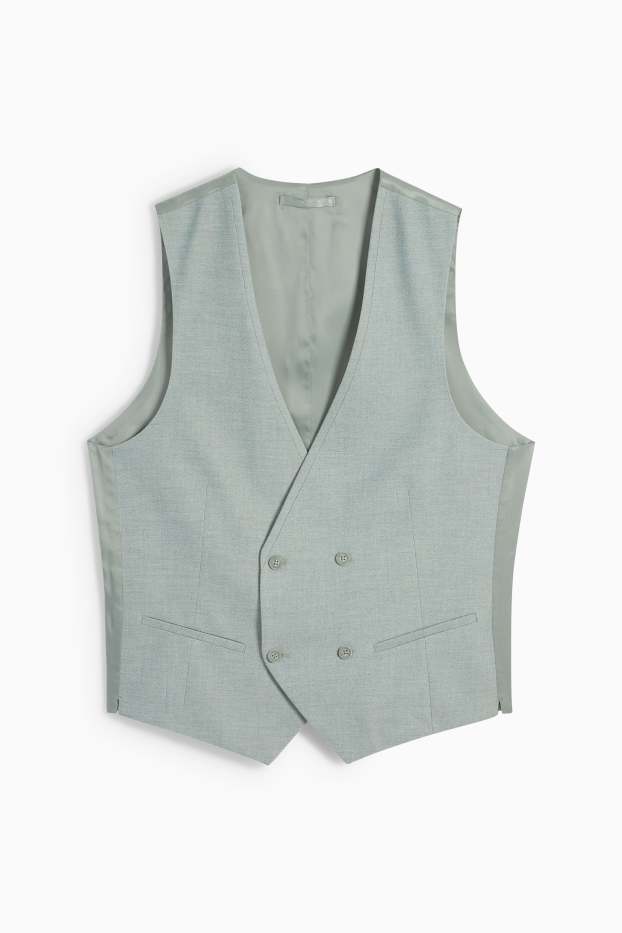 Herren - Baukasten-Weste - Slim Fit - hellgrün