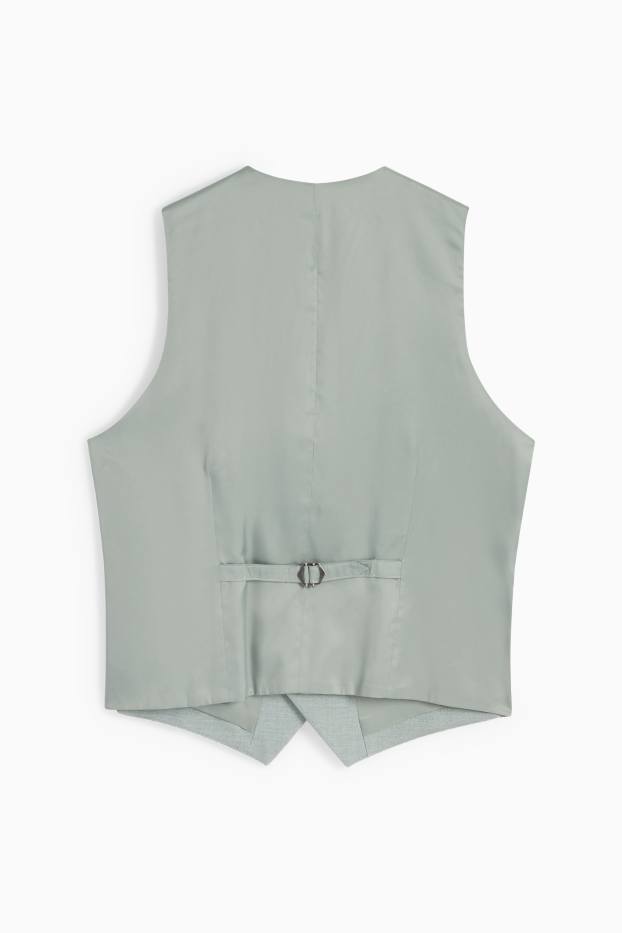 Herren - Baukasten-Weste - Slim Fit - hellgrün