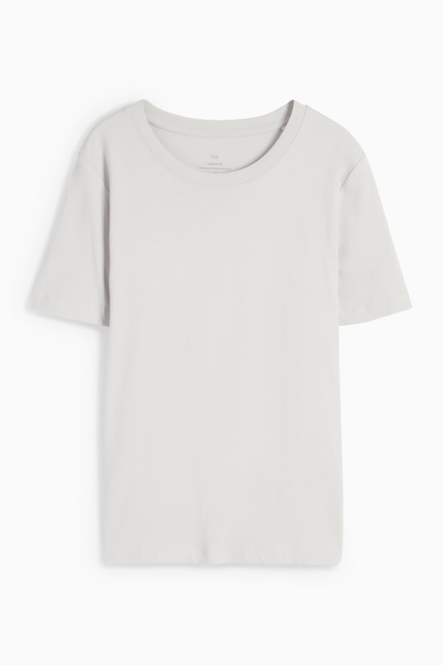 Dona - Samarreta de màniga curta - regular fit - gris clar