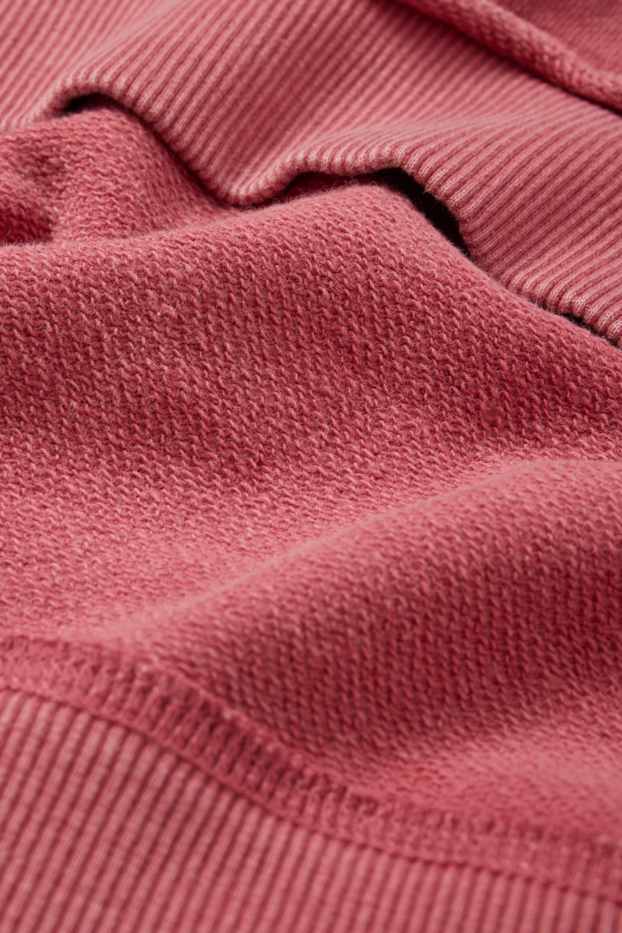 Femmes - Sweat court - rose foncé