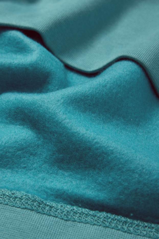 Women - Sweatshirt dress - turquoise