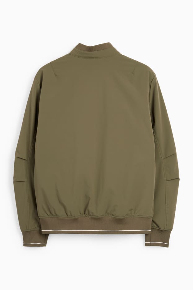 Men - Bomber jacket - water-repellent - dark green