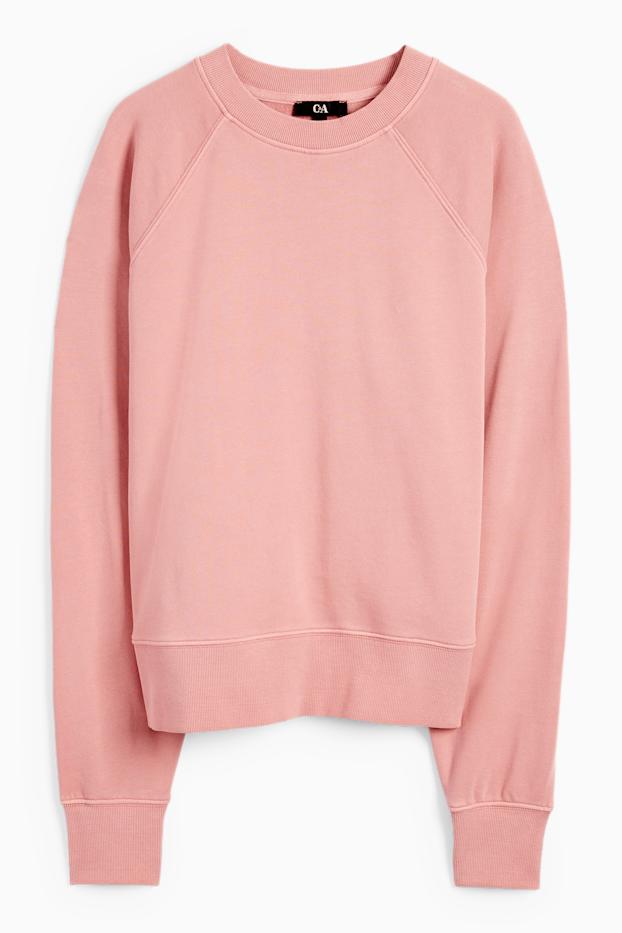 Dames - Basic sweatshirt - roze
