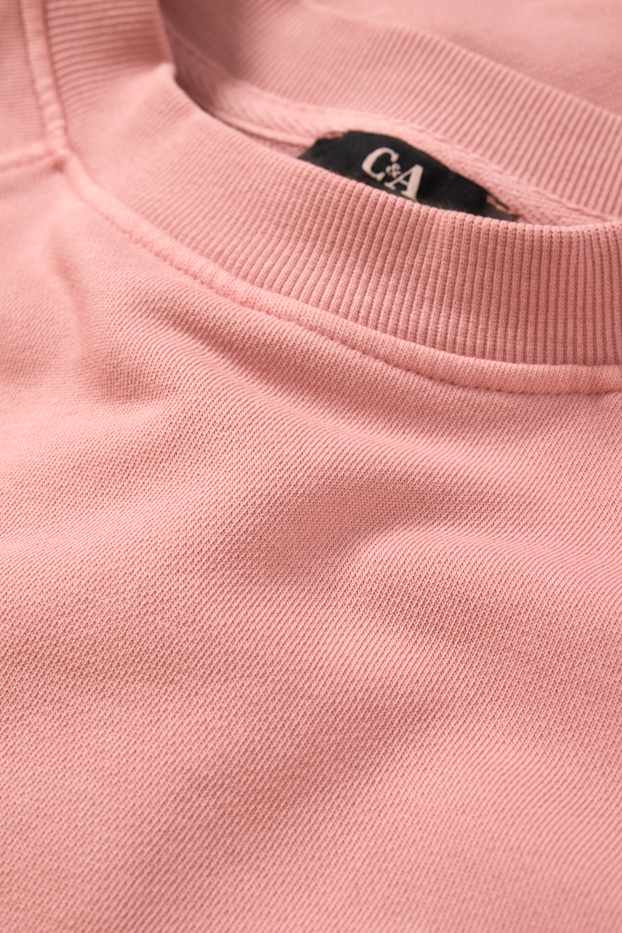 Dames - Basic sweatshirt - roze