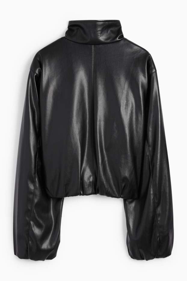 Donna - Giacca - similpelle - nero