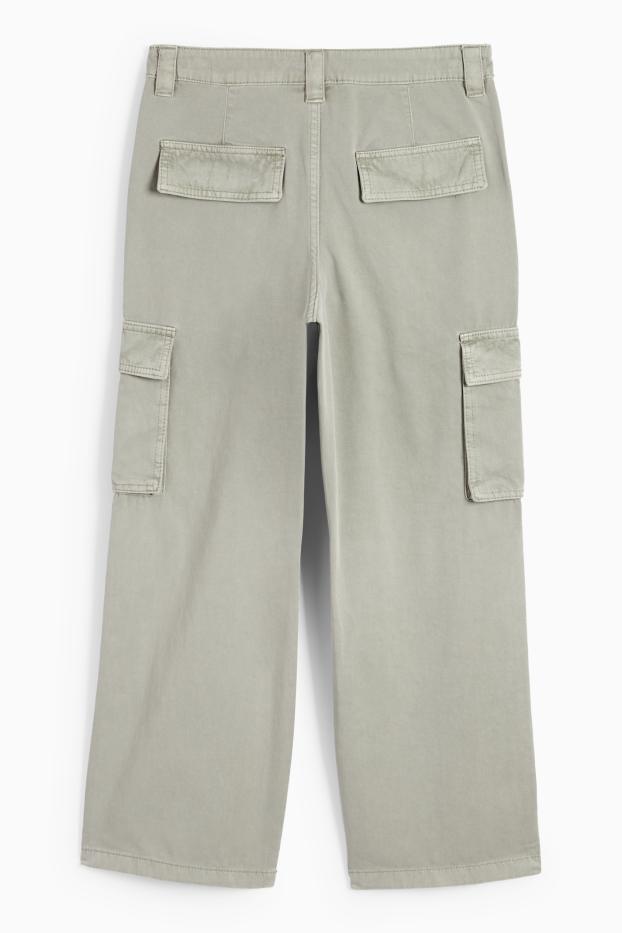 Copii - Fete - Pantaloni cargo - verde