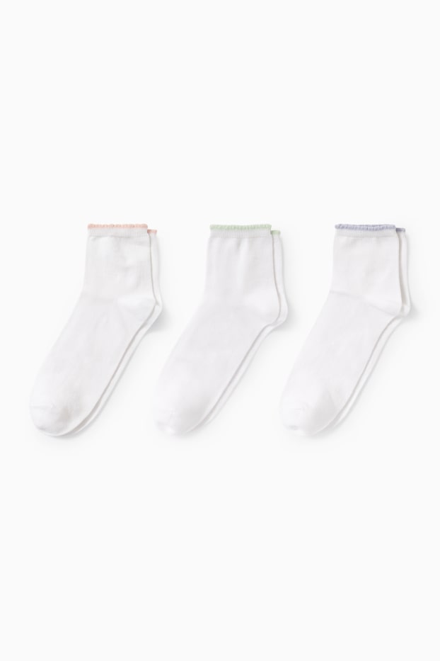 Damen - Multipack 3er - Socken - weiß