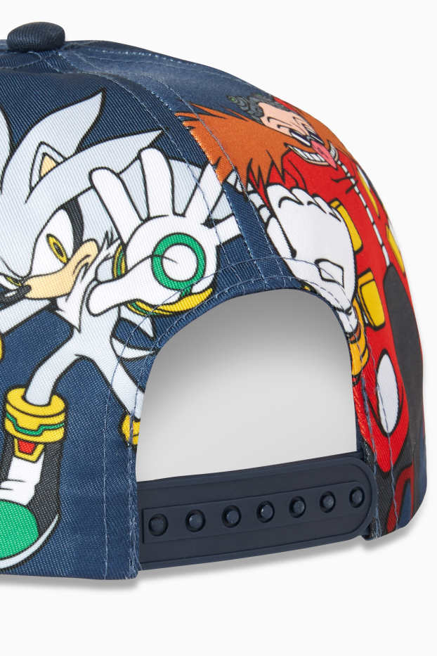 Kinder Buben - Sonic - Baseballcap - dunkelblau