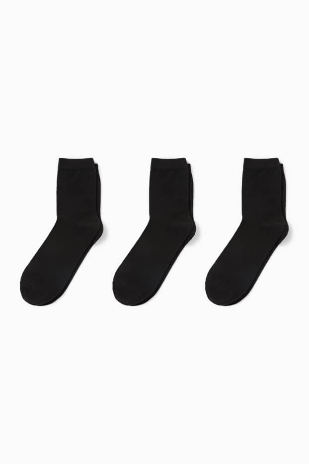Femmes - Lot de 3 paires - chaussettes - LYCRA® - noir