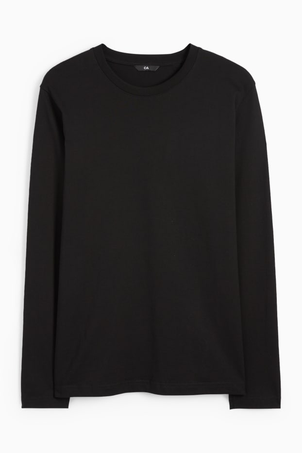 Heren - Longsleeve - zwart