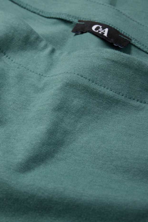 Women - Basic long sleeve top - dark green