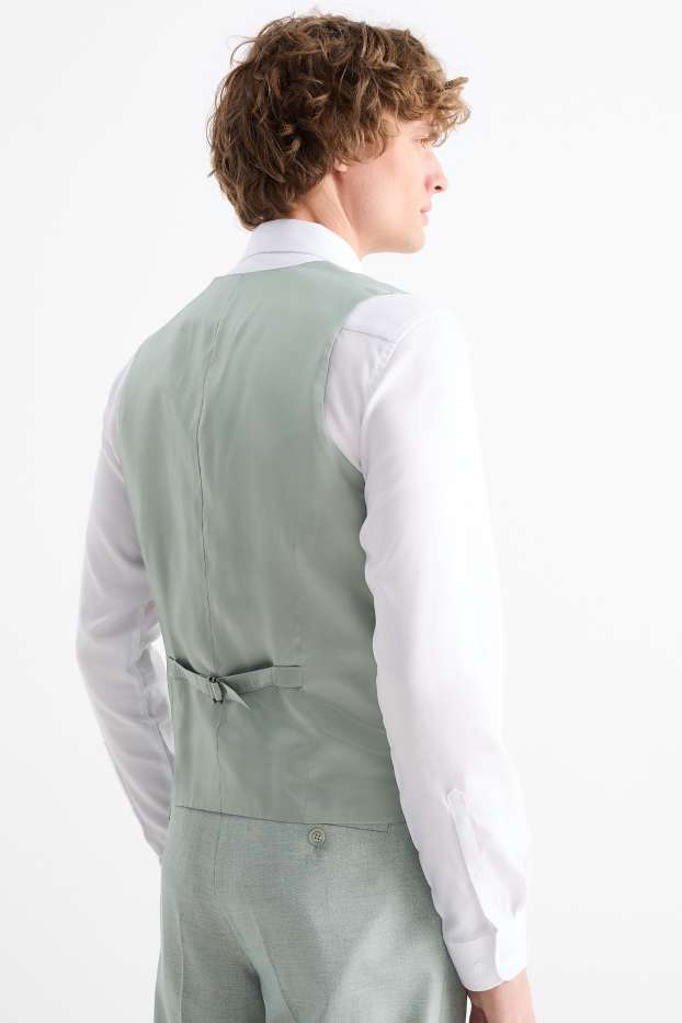 Herren - Baukasten-Weste - Slim Fit - hellgrün
