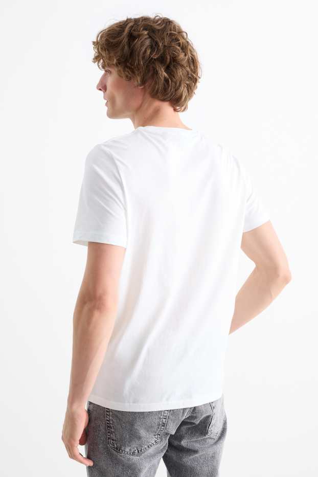 Men - Multipack of 5 - T-shirt - regular fit - white