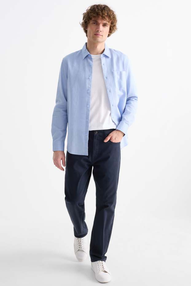 Home - Pantalons - regular fit - blau fosc