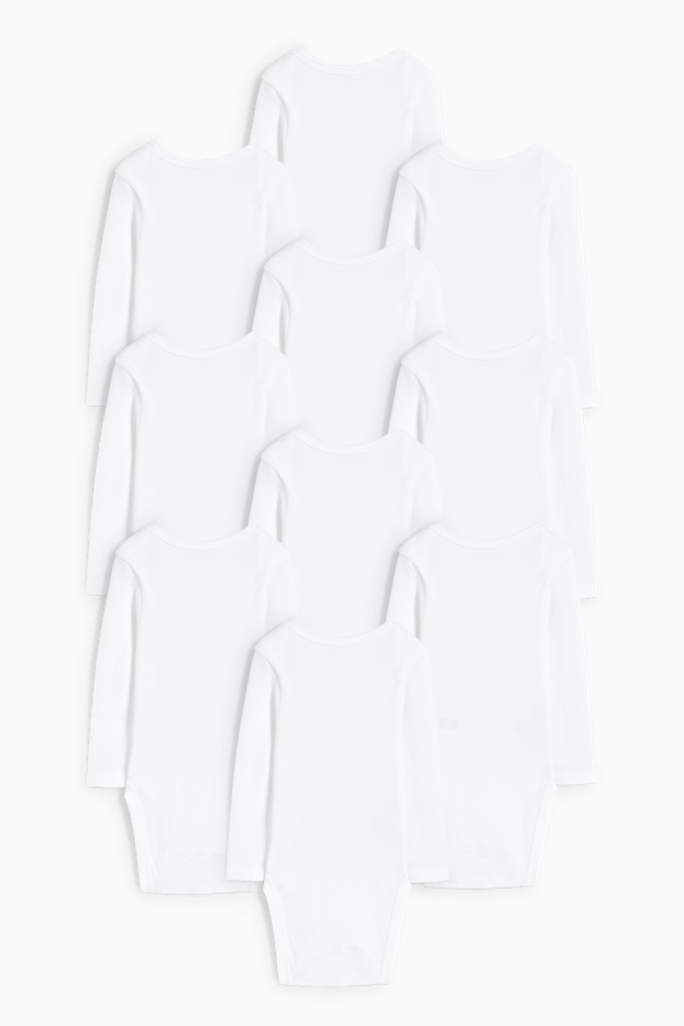 Unisex - Multipack 10er - Baby-Body - cremeweiß