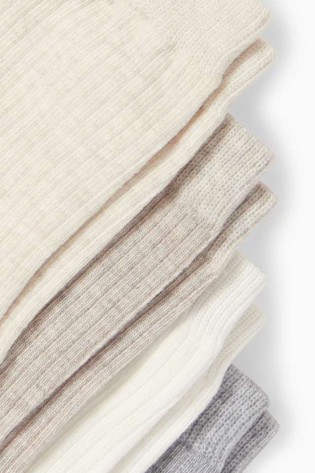 Women - Multipack of 5 - socks - beige