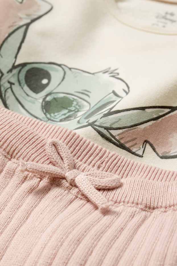 Neonate - Lilo & Stitch - pigiama per neonati - 2 pezzi - crema