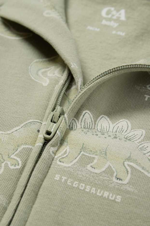 Bebés niñas - Dinosaurios - pijama para bebé - caqui