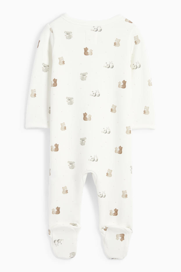 Unisex - Koala - pigiama per neonati - bianco crema