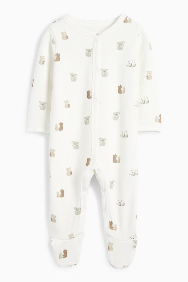 Unisex - Koala - pigiama per neonati - bianco crema