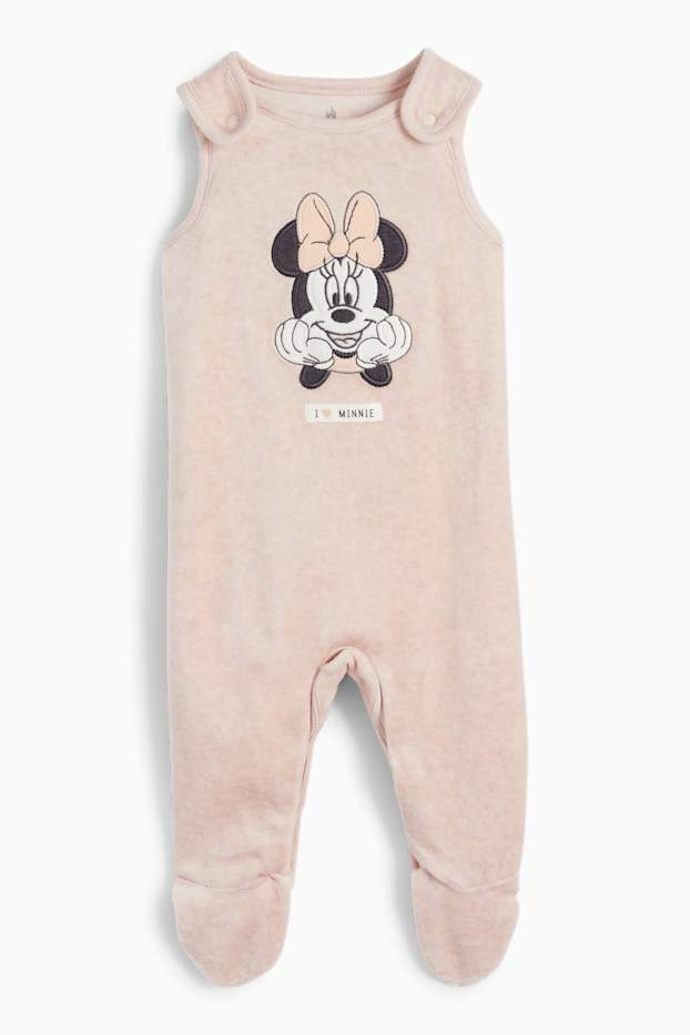 Baby Girls - Minnie Mouse - romper set - 2 piece - rose