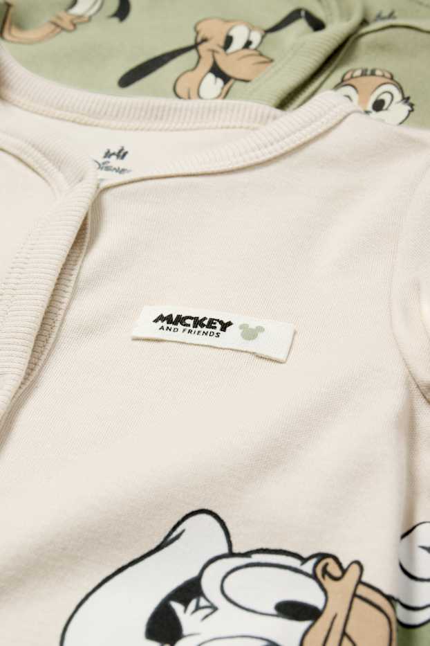 Baby Boys - Multipack of 2 - Disney - baby sleepsuit - light beige