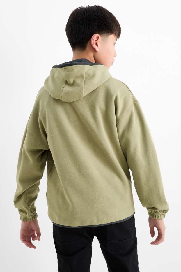Enfants garçons - Gaming - sweat à capuche - kaki