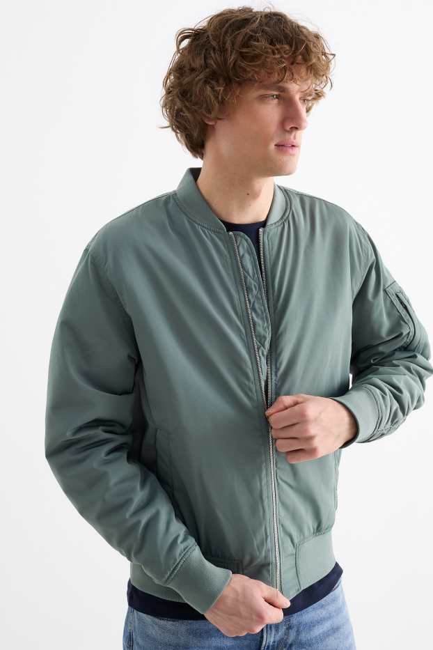Herren - Bomberjacke - grün