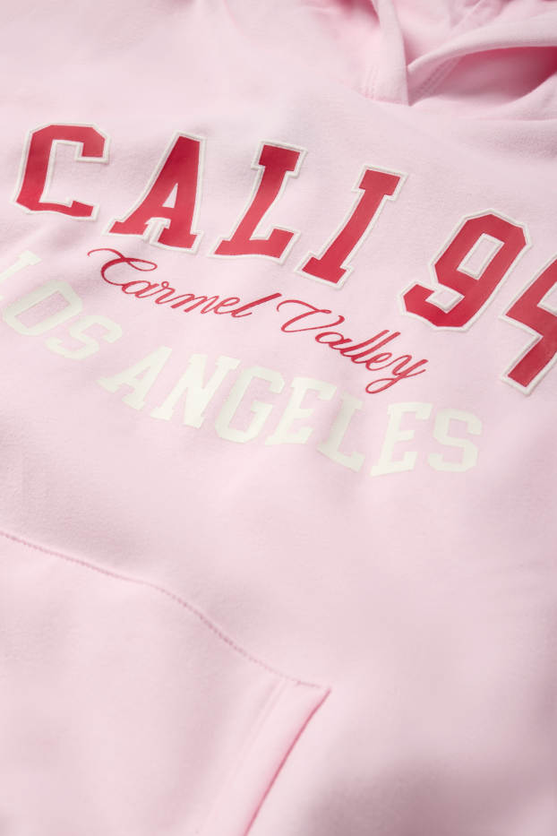 Enfants filles - California - sweat à capuche - rose