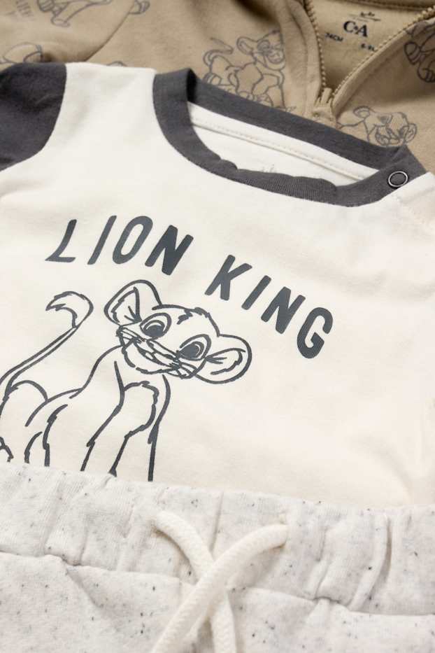 Baby Jungen - Der König der Löwen - Baby-Outfit - 3 teilig - beige