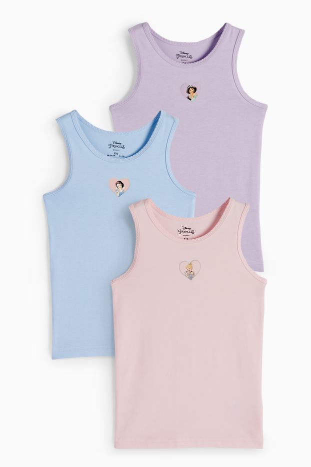 Nena - Paquet de 3 - princeses de Disney - samarreta interior - rosa