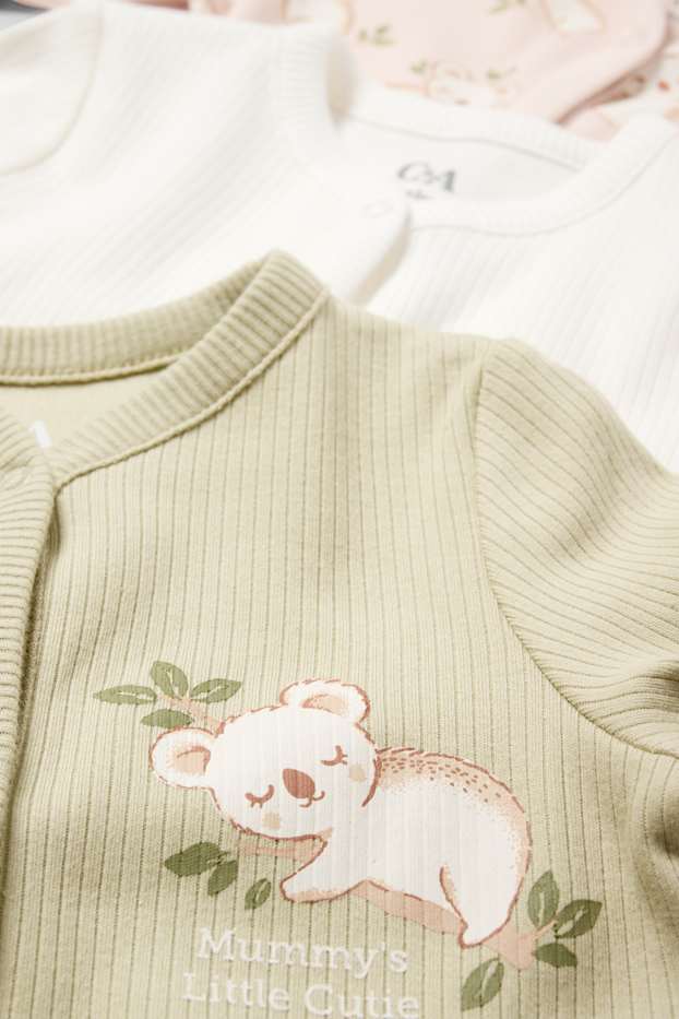 Baby: meisjes - Set van 3 - koala - babyslaapzak - rosé goud