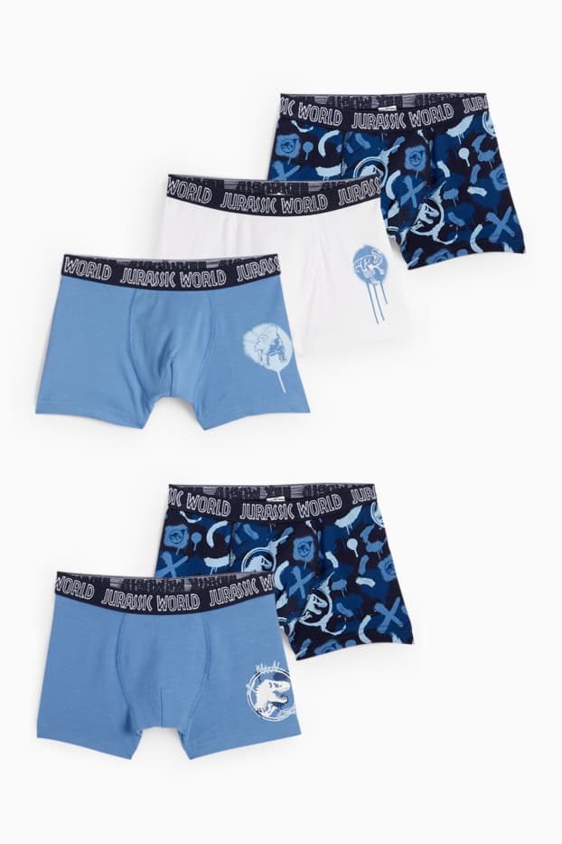 Children Boys - Multipack of 5 - Jurassic World - boxer shorts - blue