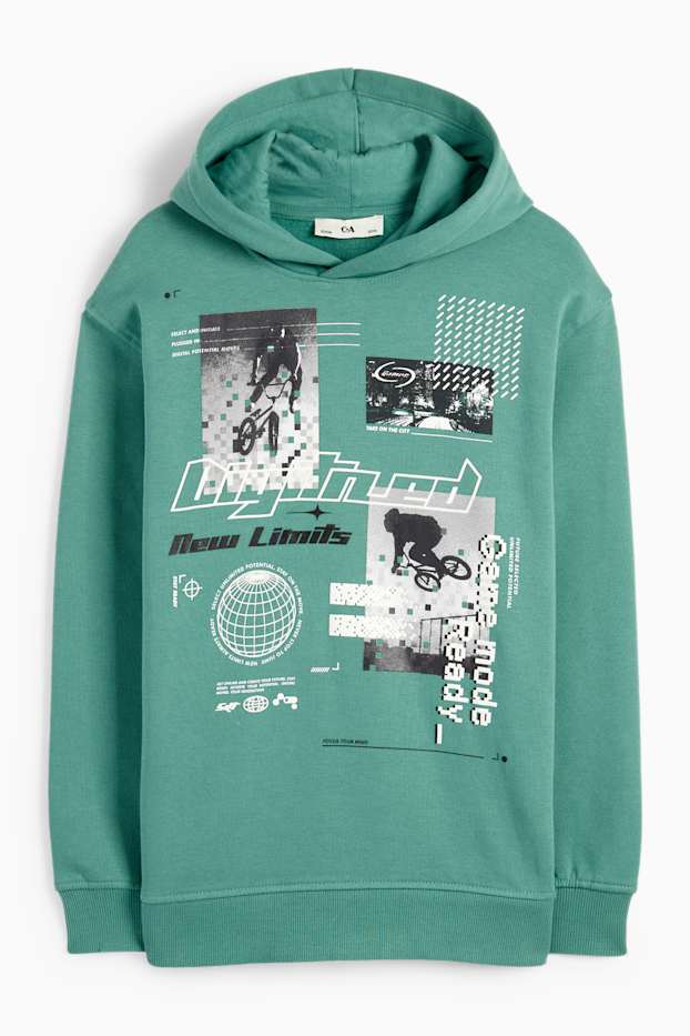 Kinderen: jongens - BMX - hoodie - groen