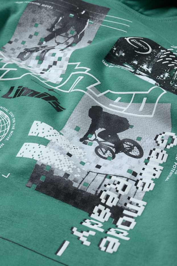 Kinderen: jongens - BMX - hoodie - groen