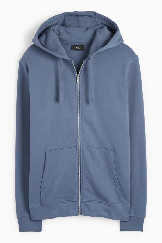 Herren - Sweatjacke mit Kapuze - dunkelblau