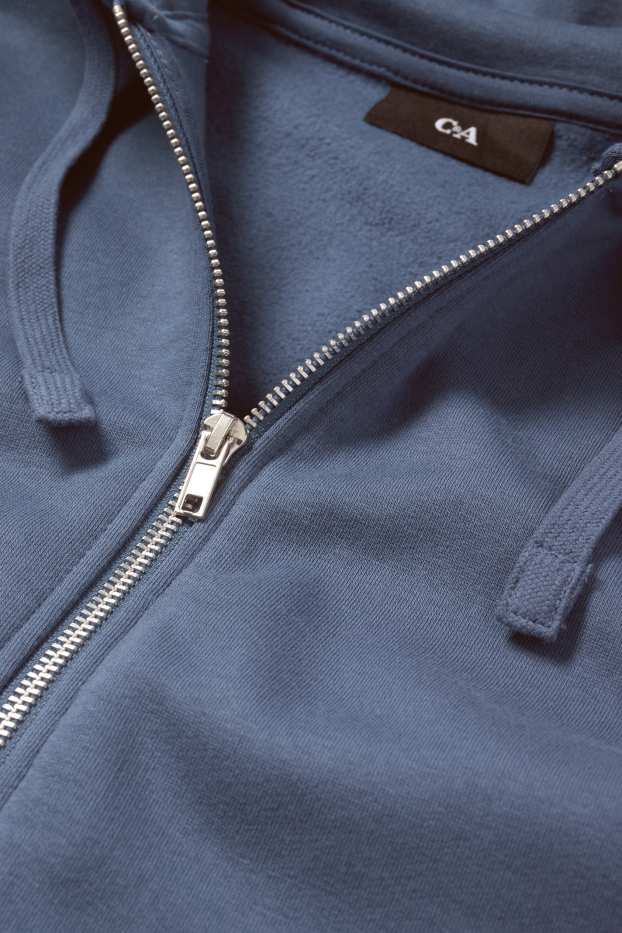 Herren - Sweatjacke mit Kapuze - dunkelblau