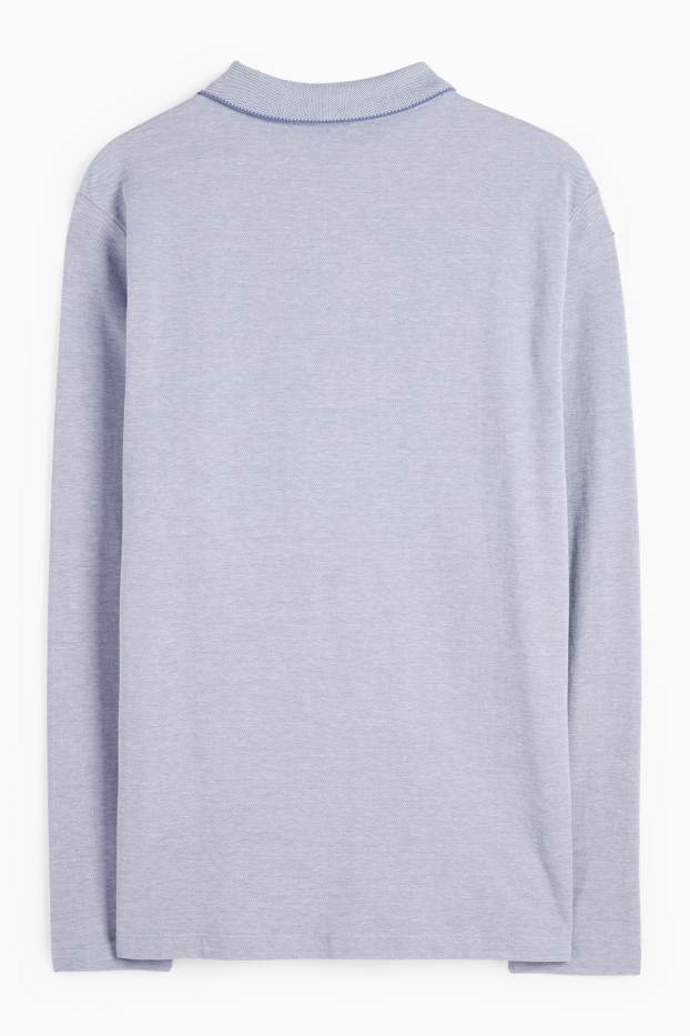 Herren - Poloshirt - blau