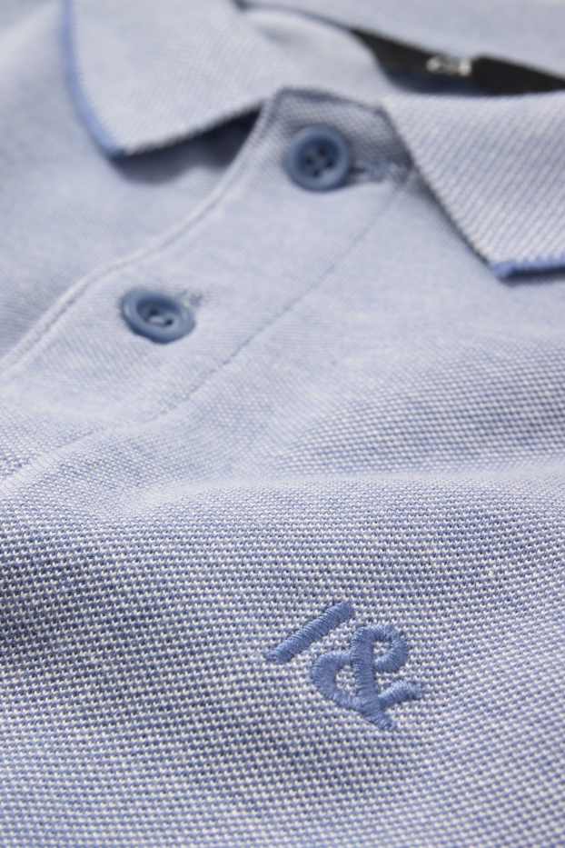 Herren - Poloshirt - blau