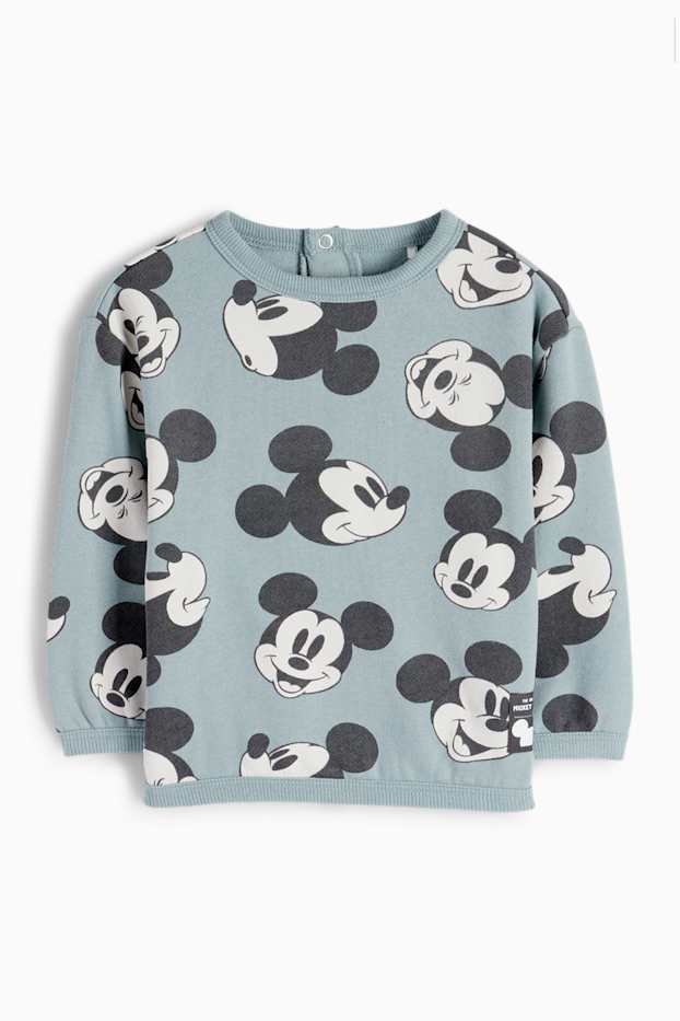 Bebés niños - Mickey Mouse - conjunto para bebé - 2 piezas - azul jaspeado