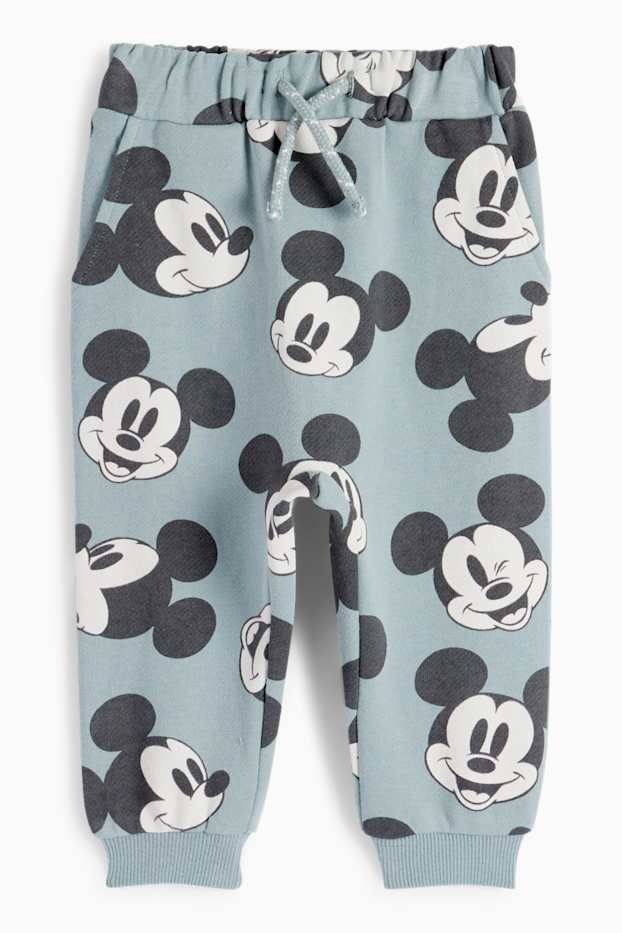 Bebés niños - Mickey Mouse - conjunto para bebé - 2 piezas - azul jaspeado
